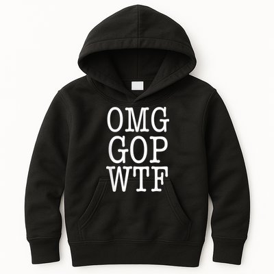 OMG GOP WTF Anti Trump No More Republican Party Kids Hoodie