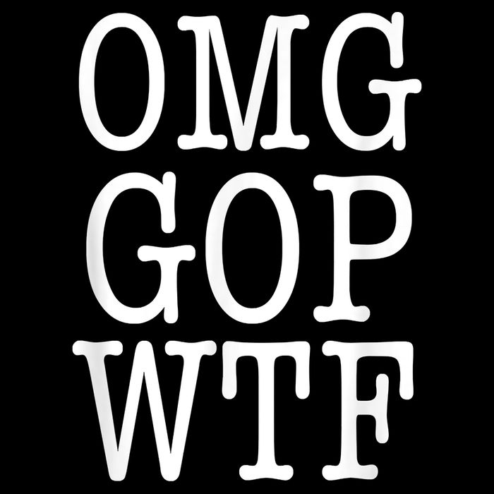OMG GOP WTF Anti Trump No More Republican Party Wool Snapback Cap