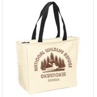 Okefenokee Georgia Wildlife Refuge Canoe Zip Tote Bag