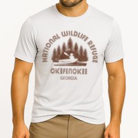 Okefenokee Georgia Wildlife Refuge Canoe Cooling Performance Crew T-Shirt