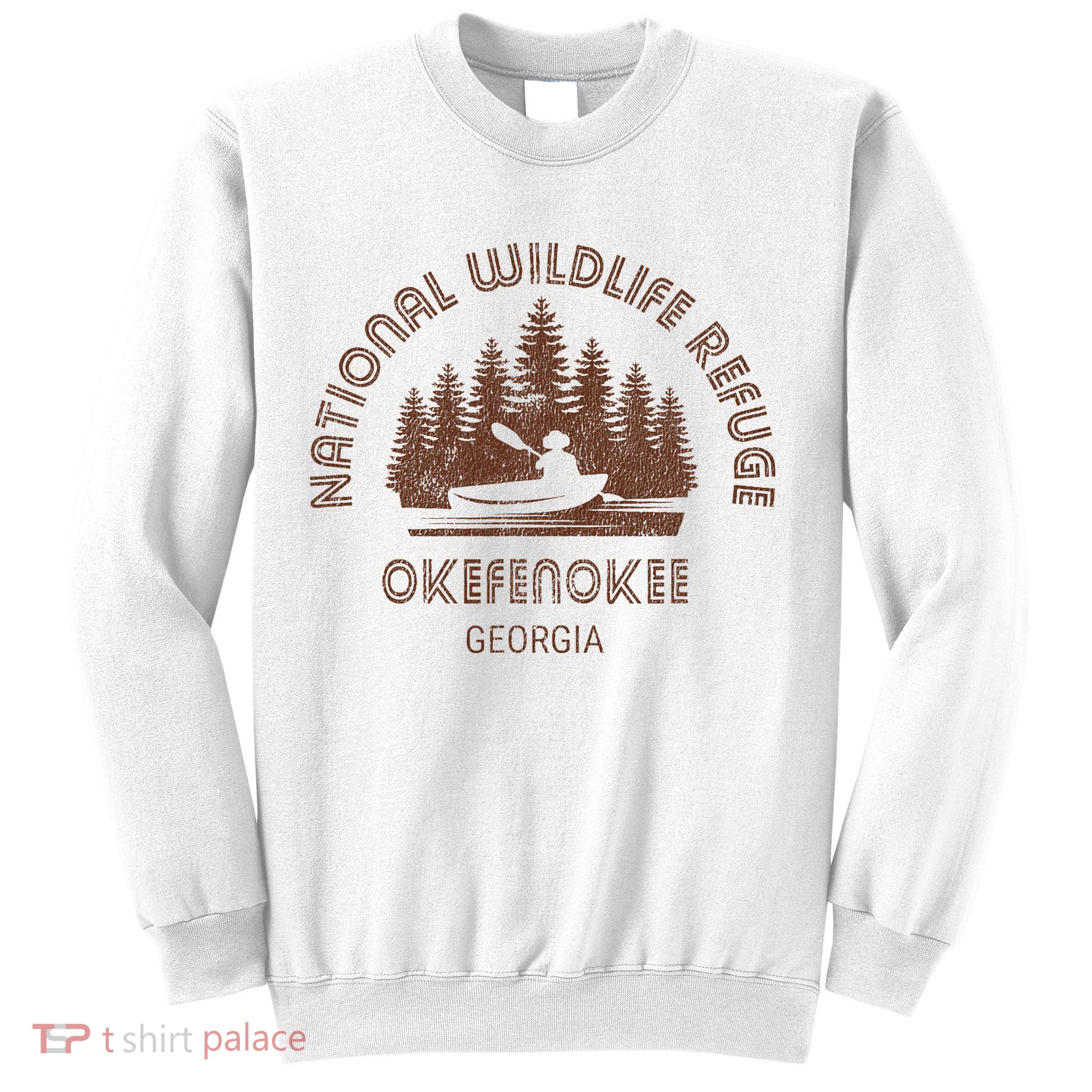 Okefenokee Georgia Wildlife Refuge Canoe Sweatshirt