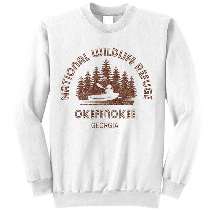 Okefenokee Georgia Wildlife Refuge Canoe Sweatshirt