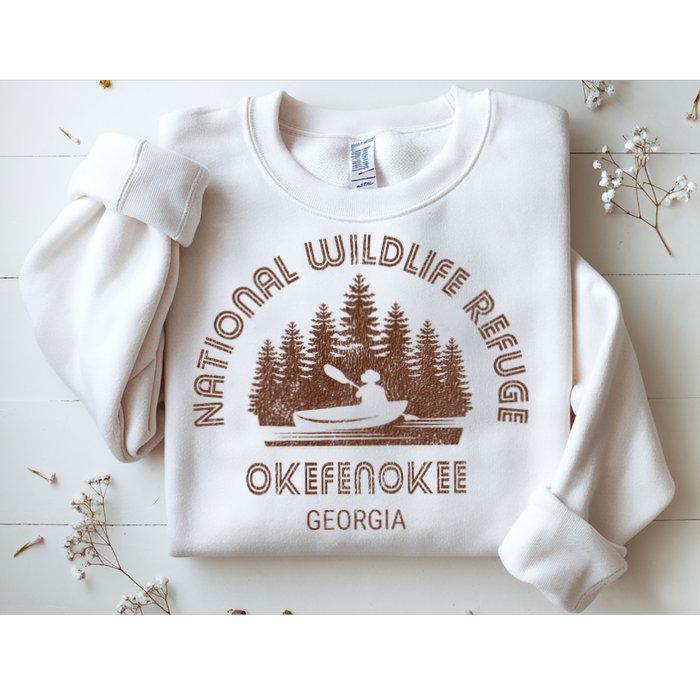 Okefenokee Georgia Wildlife Refuge Canoe Sweatshirt