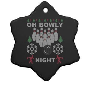 Oh Bowly Night Ugly Christmas Ceramic Star Ornament