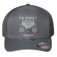 Oh Bowly Night Ugly Christmas Flexfit Unipanel Trucker Cap