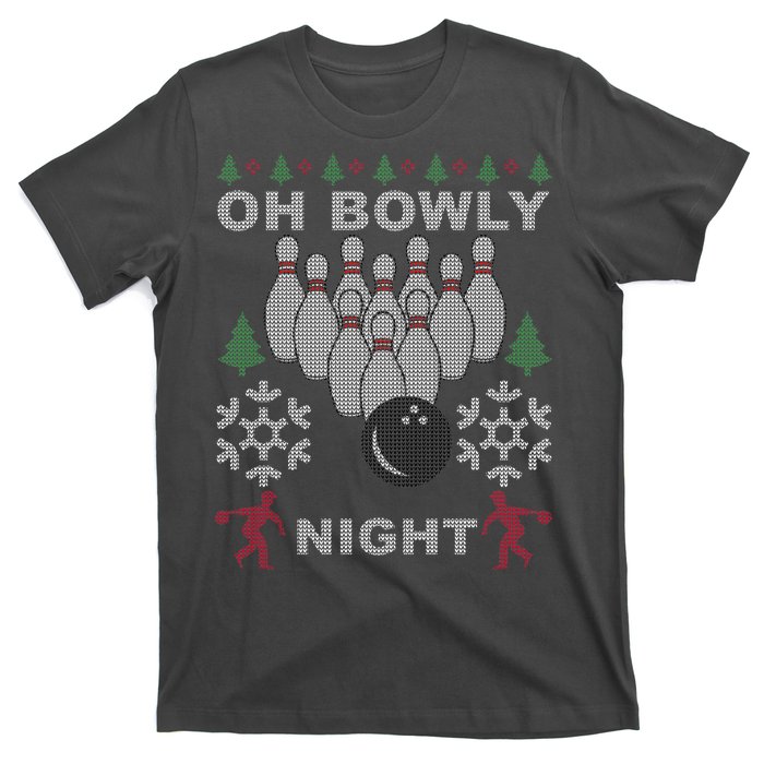 Oh Bowly Night Ugly Christmas T-Shirt