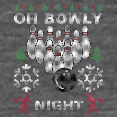 Oh Bowly Night Ugly Christmas T-Shirt