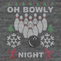 Oh Bowly Night Ugly Christmas Tall T-Shirt