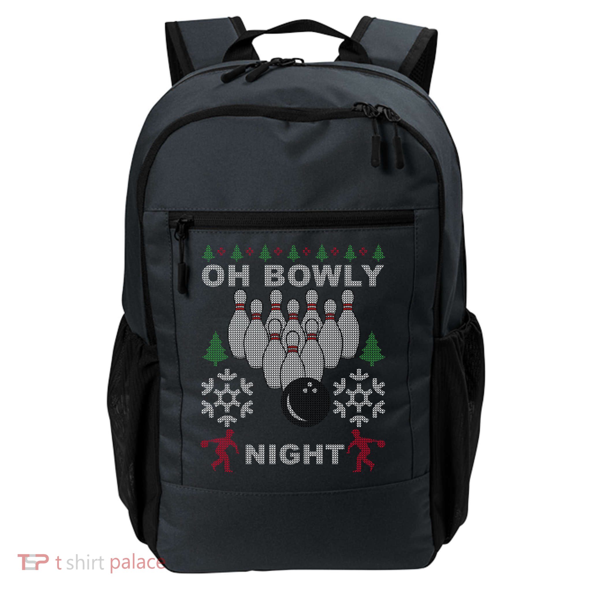 Oh Bowly Night Ugly Christmas Backpack