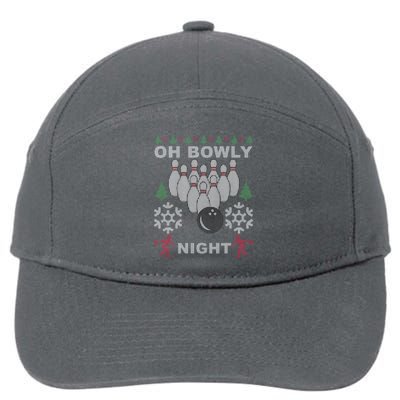 Oh Bowly Night Ugly Christmas 7-Panel Snapback Hat