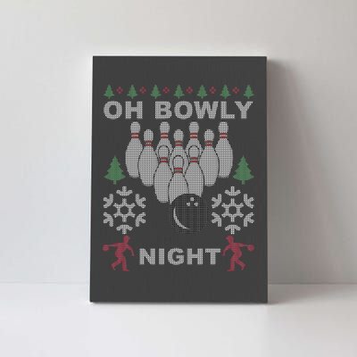 Oh Bowly Night Ugly Christmas Canvas