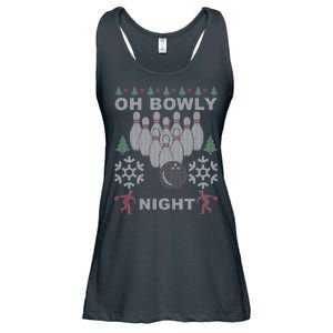 Oh Bowly Night Ugly Christmas Ladies Essential Flowy Tank