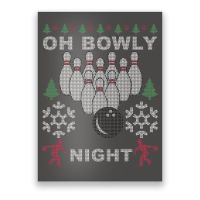 Oh Bowly Night Ugly Christmas Poster