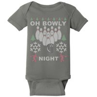 Oh Bowly Night Ugly Christmas Baby Bodysuit