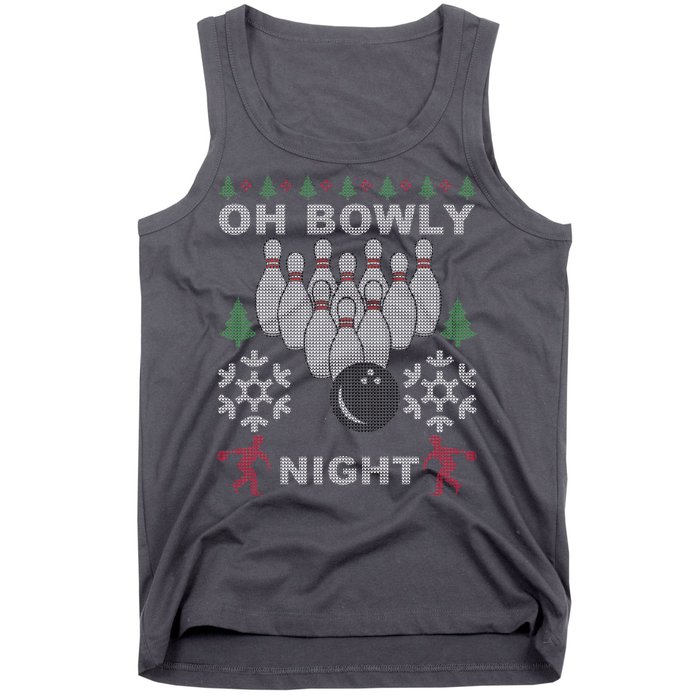 Oh Bowly Night Ugly Christmas Tank Top