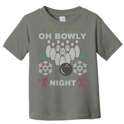 Oh Bowly Night Ugly Christmas Toddler T-Shirt