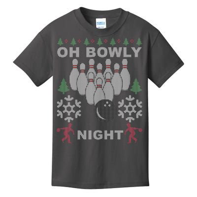 Oh Bowly Night Ugly Christmas Kids T-Shirt