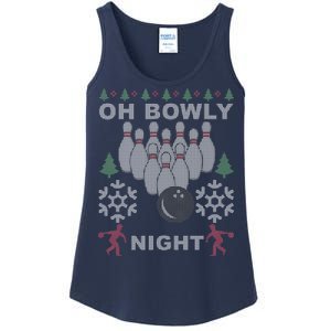 Oh Bowly Night Ugly Christmas Ladies Essential Tank