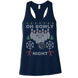 Oh Bowly Night Ugly Christmas Women's Racerback Tank