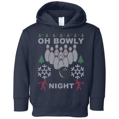 Oh Bowly Night Ugly Christmas Toddler Hoodie