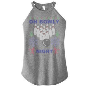 Oh Bowly Night Ugly Christmas Women's Perfect Tri Rocker Tank