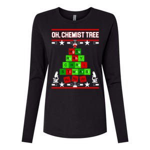 Oh Chemist Tree Womens Cotton Relaxed Long Sleeve T-Shirt