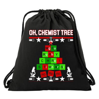 Oh Chemist Tree Drawstring Bag