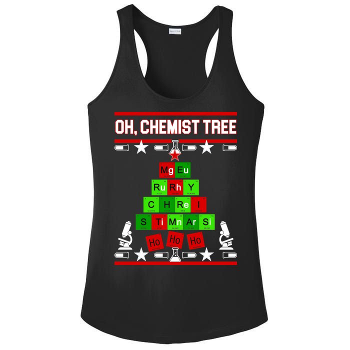 Oh Chemist Tree Ladies PosiCharge Competitor Racerback Tank