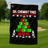 Oh Chemist Tree Golf Towel
