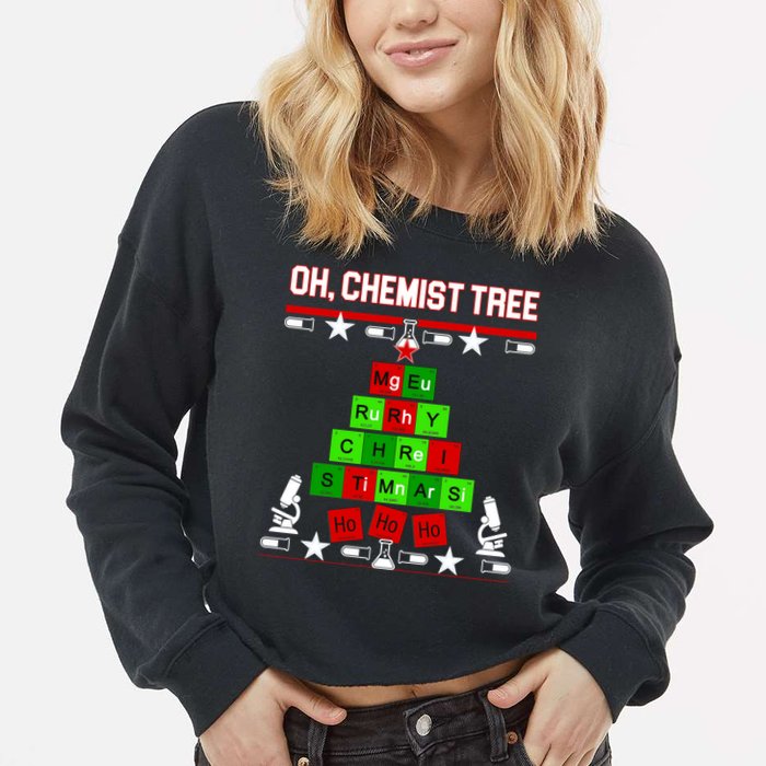 Oh Chemist Tree Cropped Pullover Crew