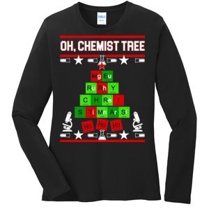 Oh Chemist Tree Ladies Long Sleeve Shirt