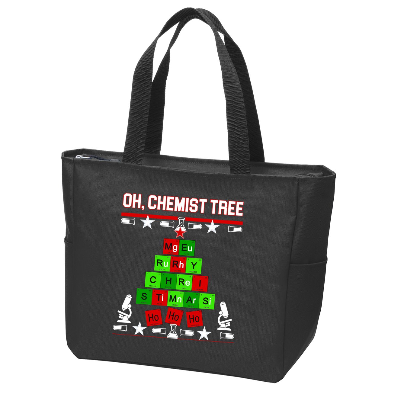 Oh Chemist Tree Zip Tote Bag