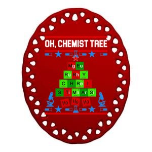 Oh Chemist Tree Ceramic Oval Ornament