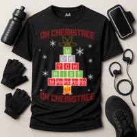 Oh Chemist Tree Funny Christmas Cooling Performance Crew T-Shirt