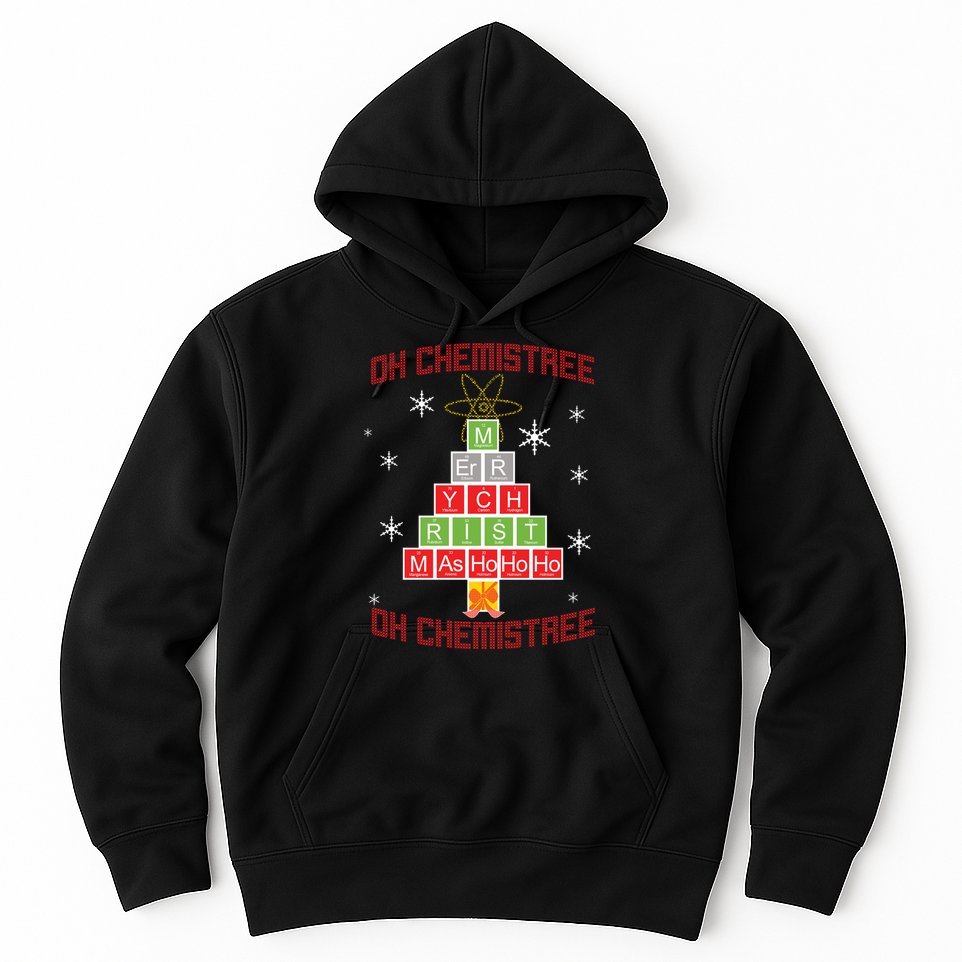 Oh Chemist Tree Funny Christmas Hoodie