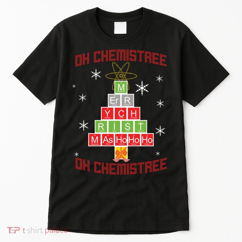 Oh Chemist Tree Funny Christmas Tall T-Shirt