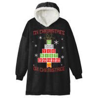 Oh Chemist Tree Funny Christmas Hooded Wearable Blanket