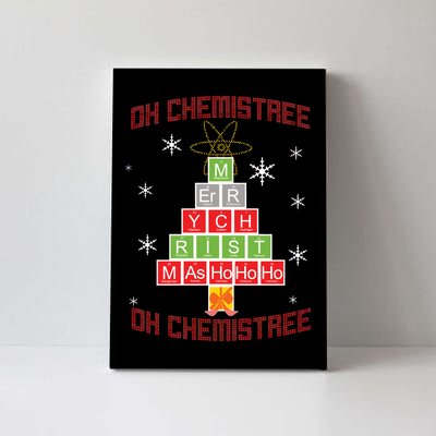 Oh Chemist Tree Funny Christmas Canvas