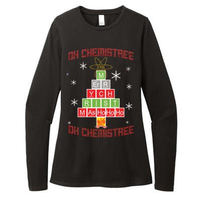 Oh Chemist Tree Funny Christmas Womens CVC Long Sleeve Shirt