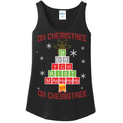 Oh Chemist Tree Funny Christmas Ladies Essential Tank