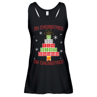 Oh Chemist Tree Funny Christmas Ladies Essential Flowy Tank