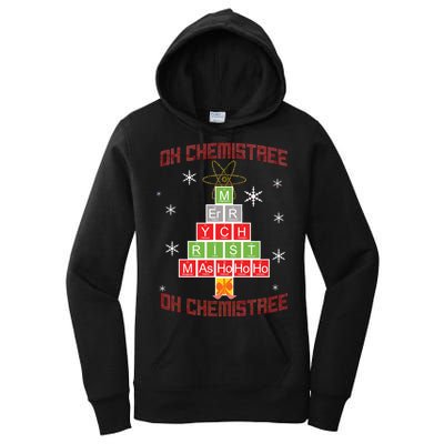 Oh Chemist Tree Funny Christmas Women's Pullover Hoodie