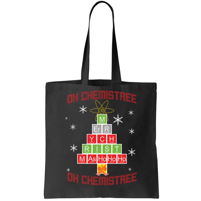 Oh Chemist Tree Funny Christmas Tote Bag