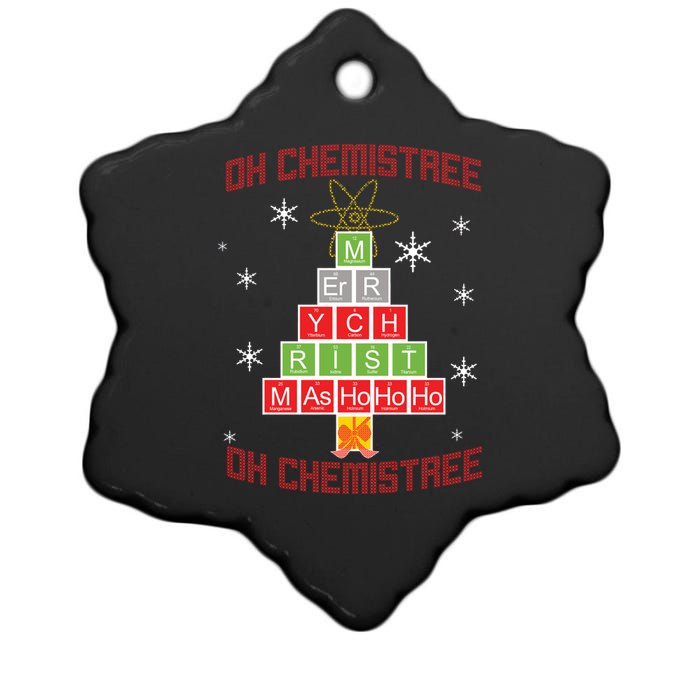 Oh Chemist Tree Funny Christmas Ceramic Star Ornament