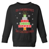 Oh Chemist Tree Funny Christmas Toddler Sweatshirt