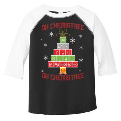 Oh Chemist Tree Funny Christmas Toddler Fine Jersey T-Shirt