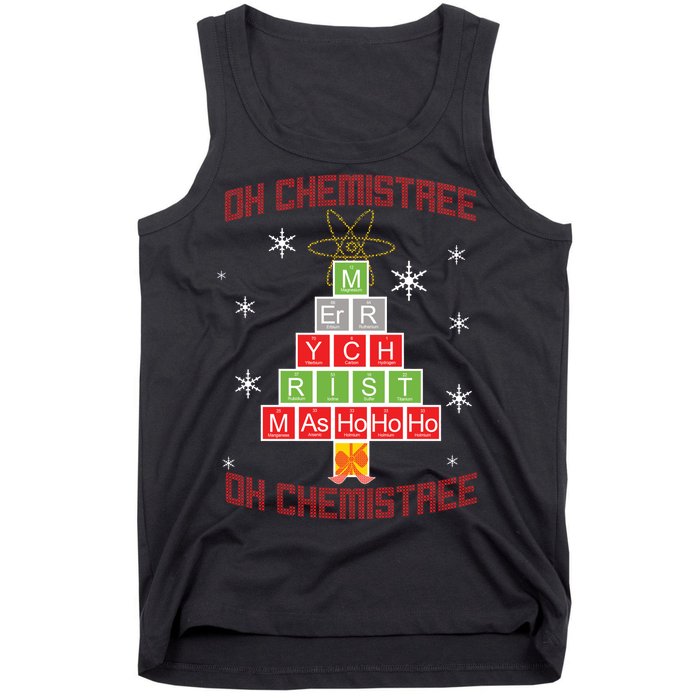 Oh Chemist Tree Funny Christmas Tank Top