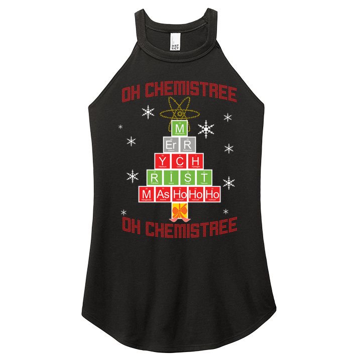Oh Chemist Tree Funny Christmas Women's Perfect Tri Rocker Tank