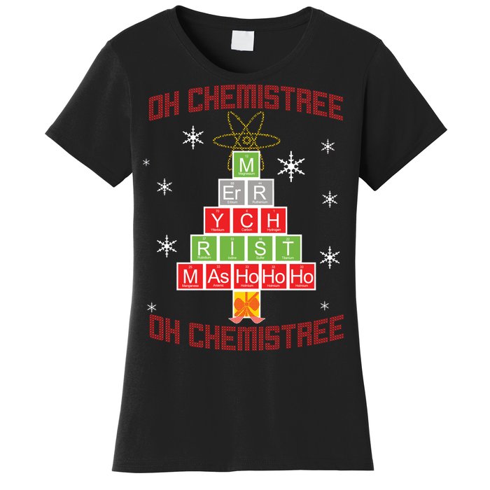 Oh Chemist Tree Funny Christmas Women's T-Shirt