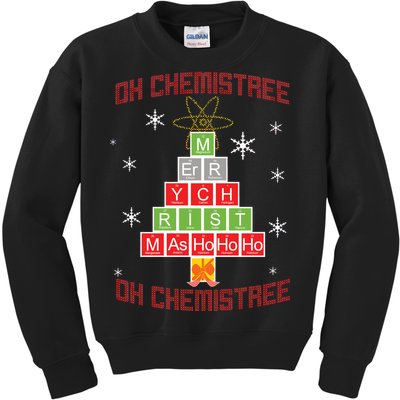 Oh Chemist Tree Funny Christmas Kids Sweatshirt